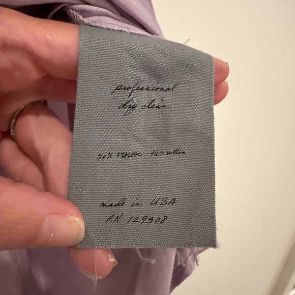 Raquel Allegra Lavender Purple Sleeveless Blouse size 0 EUC - Picture 4 of 6